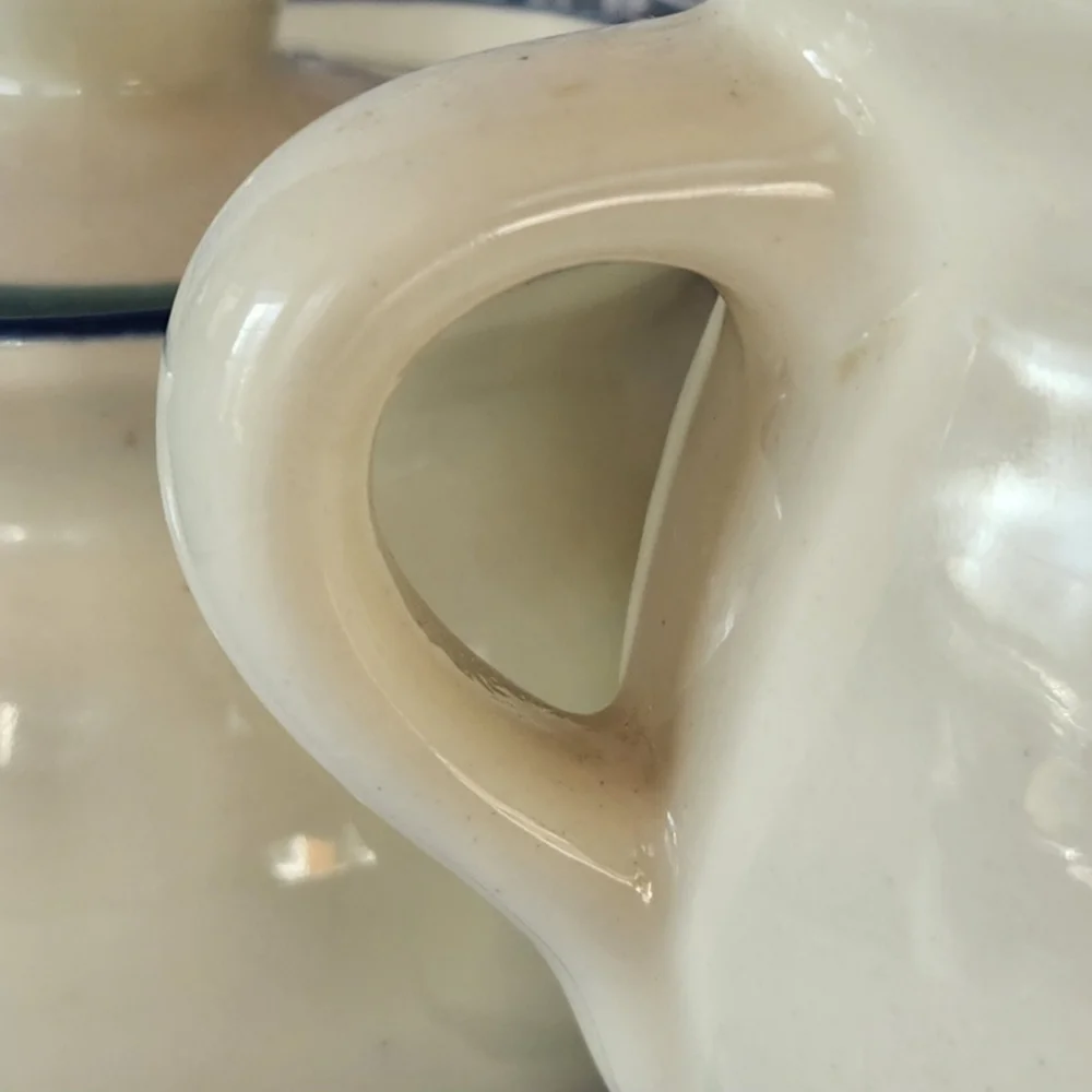 Pfaltzgraff Northwinds Creamer Pitcher and Sugar Bowl With Lid